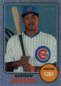 2017 Topps Heritage - Chrome Purple Refractor #THC-424 Addison Russell Front
