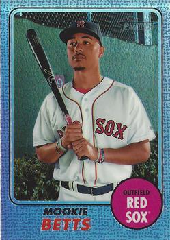 2017 Topps Heritage - Chrome Purple Refractor #THC-428 Mookie Betts Front