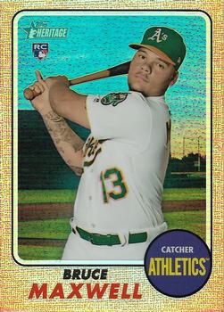 2017 Topps Heritage - Chrome Refractor #THC-584 Bruce Maxwell Front
