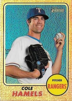 2017 Topps Heritage - Chrome Refractor #THC-473 Cole Hamels Front