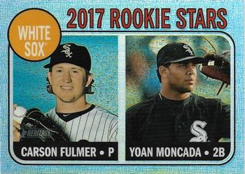 2017 Topps Heritage - Chrome Blue Refractor #117 Yoan Moncada / Carson Fulmer Front