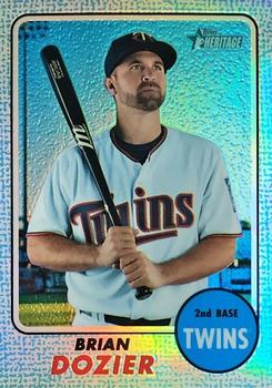 2017 Topps Heritage - Chrome Blue Refractor #THC-465 Brian Dozier Front