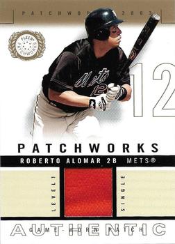 2003 Fleer Patchworks - Game-Worn Patch Level 1 Single #RA-PW Roberto Alomar Front