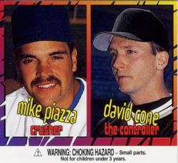 1996 Pizza Hut #NNO Mike Piazza / David Cone Front