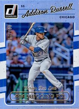 2017 Donruss - Career Stat Line #72 Addison Russell Front