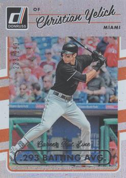 2017 Donruss - Career Stat Line #113 Christian Yelich Front