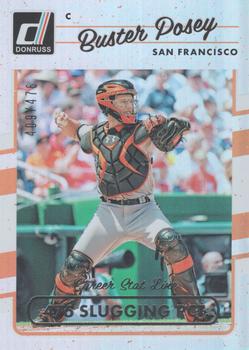 2017 Donruss - Career Stat Line #141 Buster Posey Front