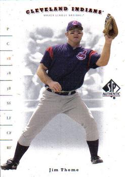 2001 SP Authentic #15 Jim Thome Front