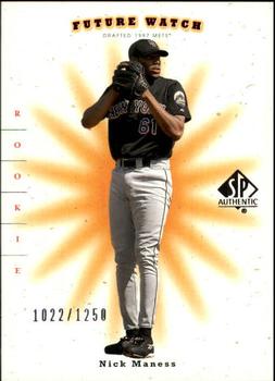 2001 SP Authentic #130 Nick Maness Front