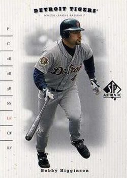 2001 SP Authentic #28 Bobby Higginson Front