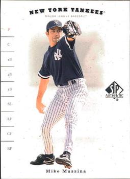 2001 SP Authentic #39 Mike Mussina Front