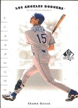 2001 SP Authentic #62 Shawn Green Front