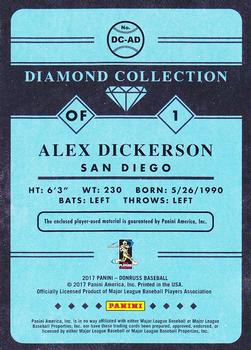 2017 Donruss - Diamond Collection #DC-AD Alex Dickerson Back