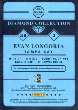 2017 Donruss - Diamond Collection #DC-EL Evan Longoria Back