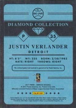 2017 Donruss - Diamond Collection #DC-JVE Justin Verlander Back