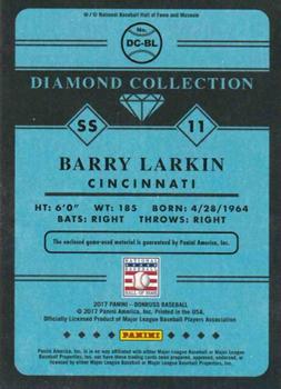 2017 Donruss - Diamond Collection #DC-BL Barry Larkin Back