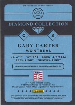 2017 Donruss - Diamond Collection Gold #DC-GA Gary Carter Back
