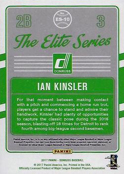 2017 Donruss - The Elite Series #ES-10 Ian Kinsler Back