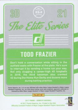 2017 Donruss - The Elite Series Silver #ES-8 Todd Frazier Back