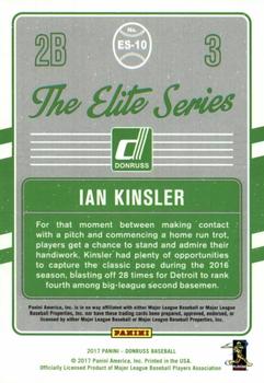 2017 Donruss - The Elite Series Red #ES-10 Ian Kinsler Back