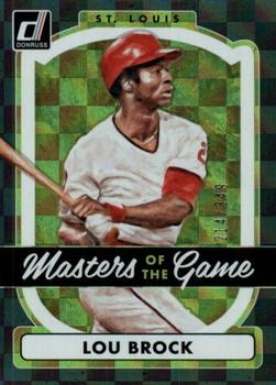 2017 Donruss - Masters of the Game Silver #MG-4 Lou Brock Front