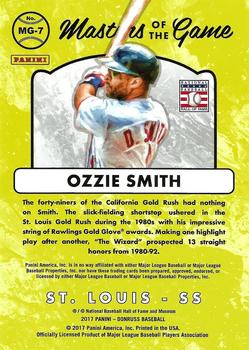 2017 Donruss - Masters of the Game Silver #MG-7 Ozzie Smith Back