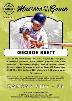 2017 Donruss - Masters of the Game Red #MG-3 George Brett Back