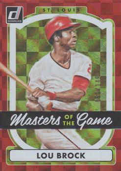 2017 Donruss - Masters of the Game Red #MG-4 Lou Brock Front