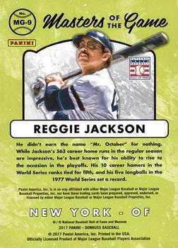 2017 Donruss - Masters of the Game Red #MG-9 Reggie Jackson Back
