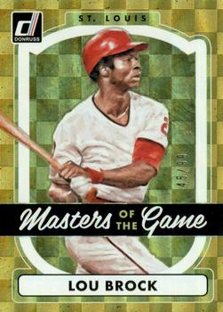 2017 Donruss - Masters of the Game Gold #MG-4 Lou Brock Front