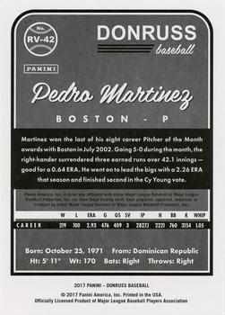 2017 Donruss - Retro Variations 1983 #RV-42 Pedro Martinez Back