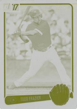 2017 Donruss - Retro Variations 1983 Printing Plate Yellow #RV-7 Todd Frazier Front