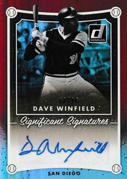 2017 Donruss - Significant Signatures Red #SIG-DW Dave Winfield Front