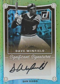 2017 Donruss - Significant Signatures Gold #SIG-DW Dave Winfield Front