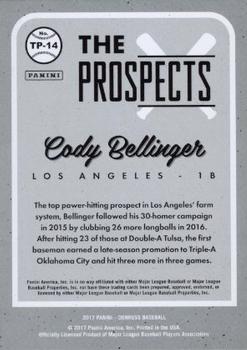 2017 Donruss - The Prospects #TP-14 Cody Bellinger Back
