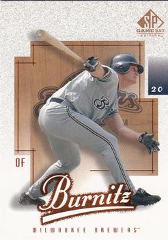 2001 SP Game Bat #51 Jeromy Burnitz Front