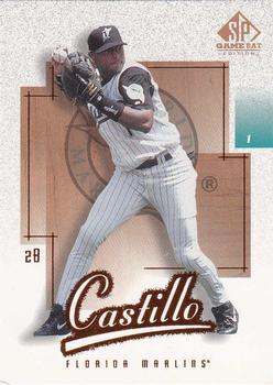 2001 SP Game Bat #73 Luis Castillo Front