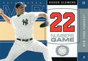 2003 Fleer Patchworks - Numbers Game #14 NG Roger Clemens Front