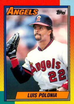 1990 Topps Traded #97T Luis Polonia Front