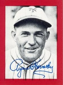 1977 Shakey's Pizza #14 Rogers Hornsby Front