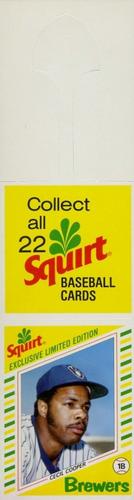 1982 Topps Squirt - Panels #1 Cecil Cooper Front