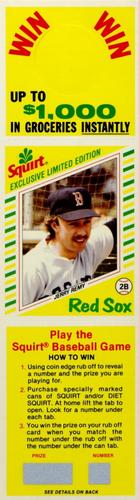 1982 Topps Squirt - Panels Game Bottom #2 Jerry Remy Front
