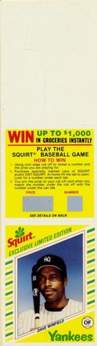 1982 Topps Squirt - Panels Game Top #7 Dave Winfield Front