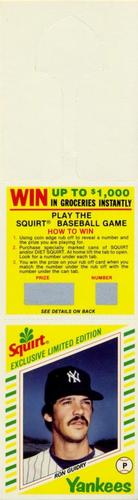 1982 Topps Squirt - Panels Game Top #9 Ron Guidry Front
