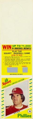1982 Topps Squirt - Panels Game Top #12 Pete Rose Front