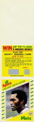 1982 Topps Squirt - Panels Game Top #18 George Foster Front