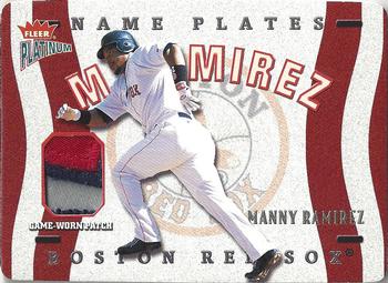 2003 Fleer Platinum - Nameplates #N-MR Manny Ramirez Front