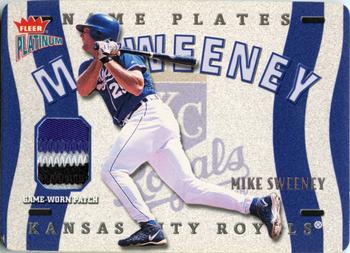 2003 Fleer Platinum - Nameplates #N-MS Mike Sweeney Front