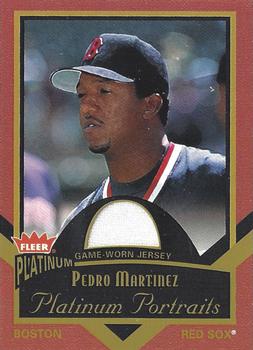 2003 Fleer Platinum - Platinum Portraits Game Jersey #PP/PM Pedro Martinez Front