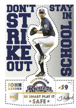 2011 Milwaukee Brewers Police #NNO John Axford Front